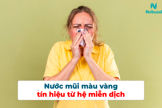 Nước mũi màu vàng: tín hiệu từ hệ miễn dịch