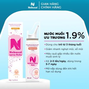 Xịt mũi ưu trương Nebusal Spray 1.9%