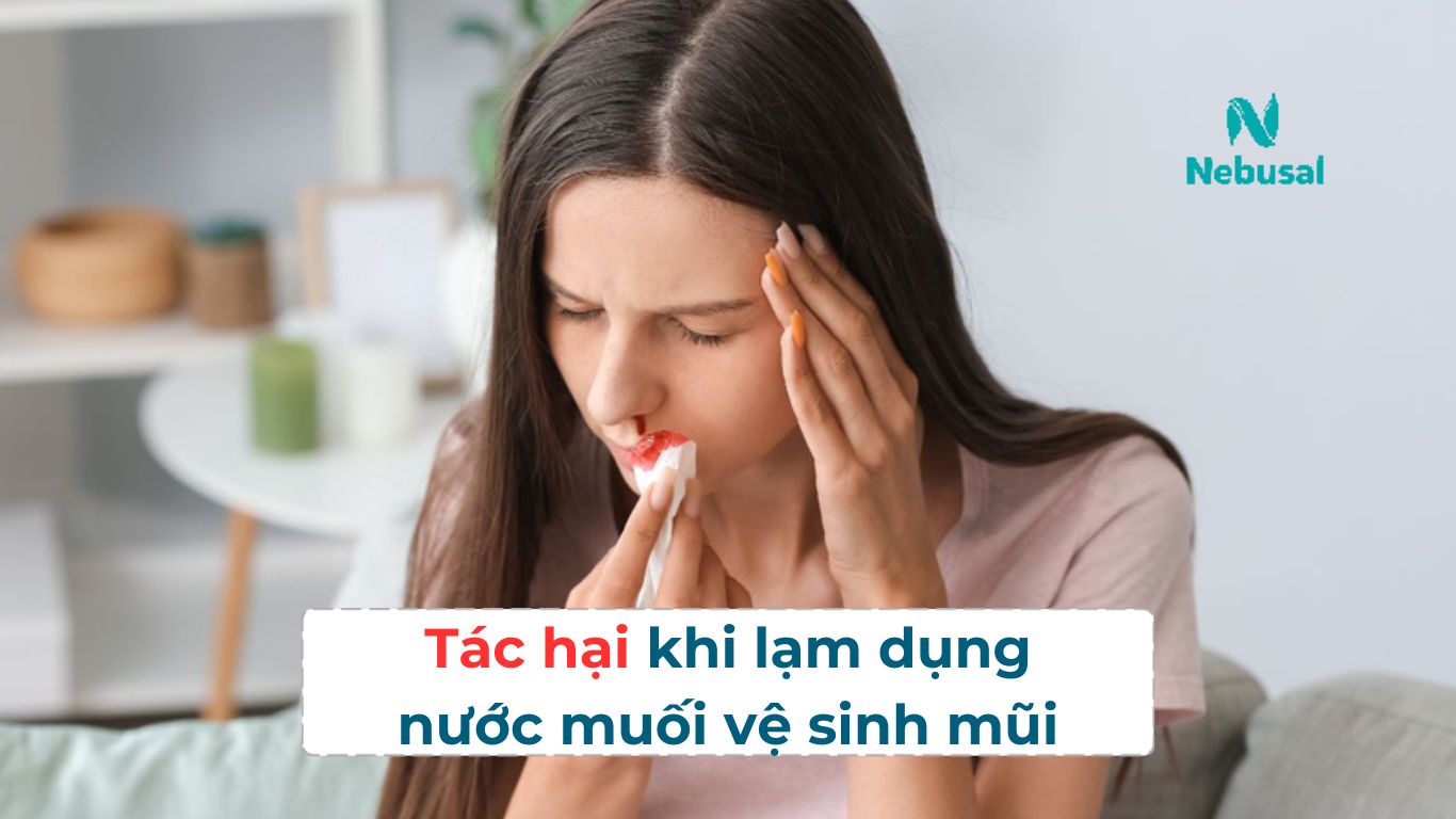 Tác hại khi lạm dụng nước muối vệ sinh mũi
