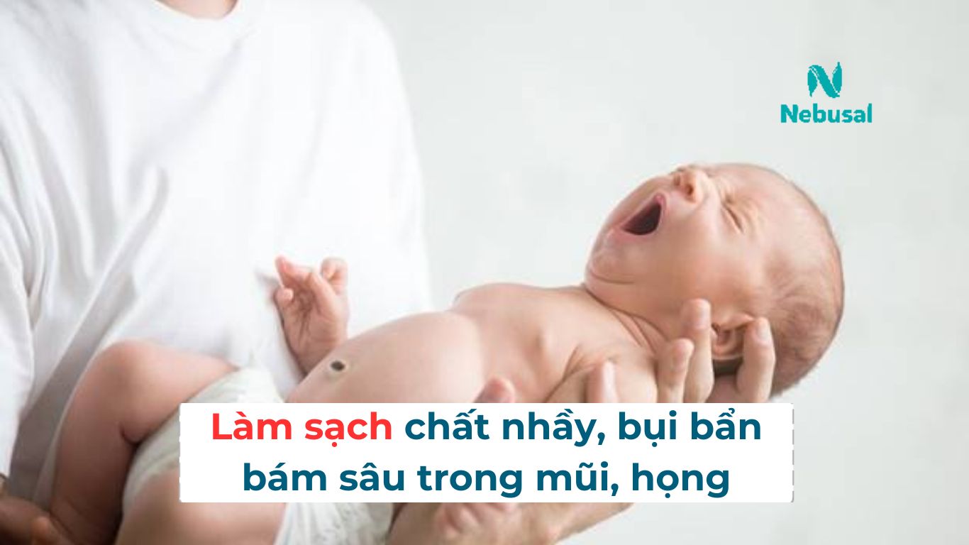 Lợi ích khi sử dụng nước muối sinh lý cho trẻ sơ sinh