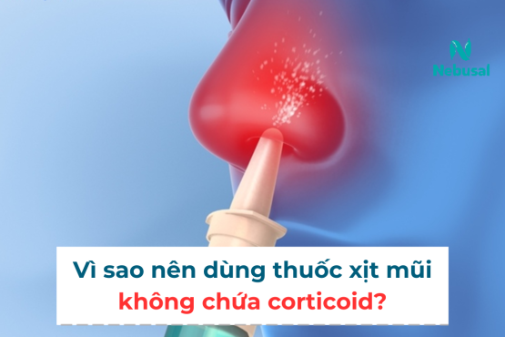 Vì sao nên dùng thuốc xịt mũi không chứa corticoid?