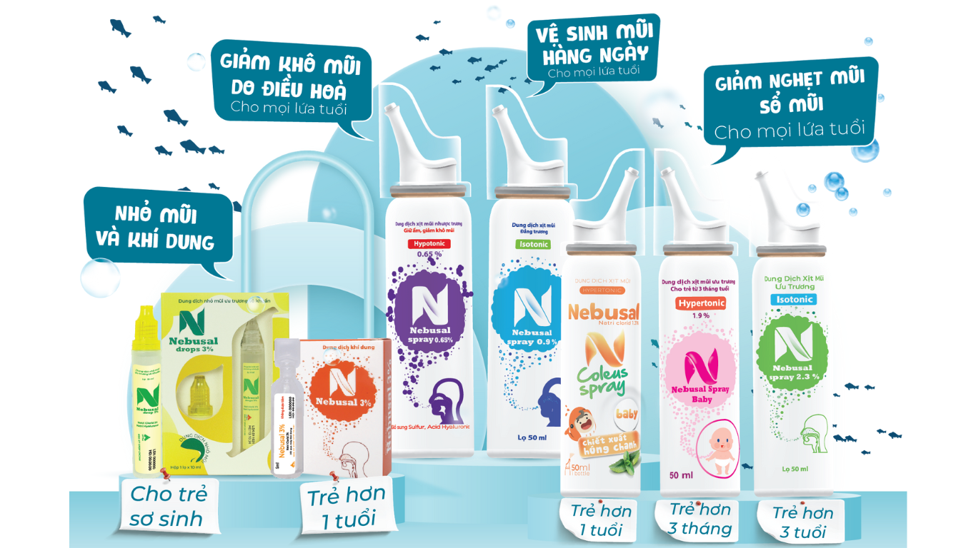 Dòng sản phẩm Nebusal được sản xuất từ công nghệ BOV tối tân nhập khẩu từ Châu Âu